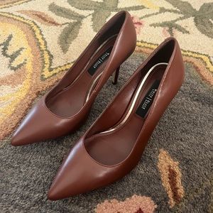 White House Black Market Leather heels